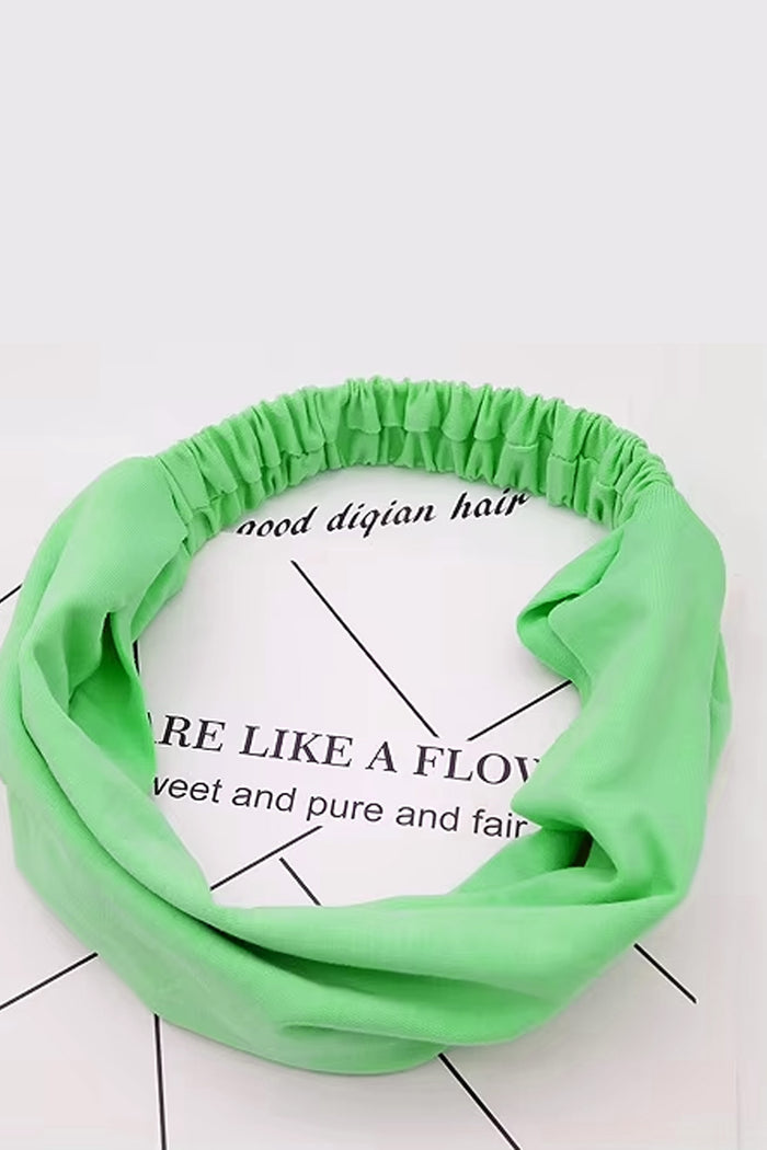 Saç Bandı Bandanası Bahar ve Yaz Boho Stili, Lastikli Esnek Bandı, Plaj ve Seyahat Yeşil - Indirimsepeti