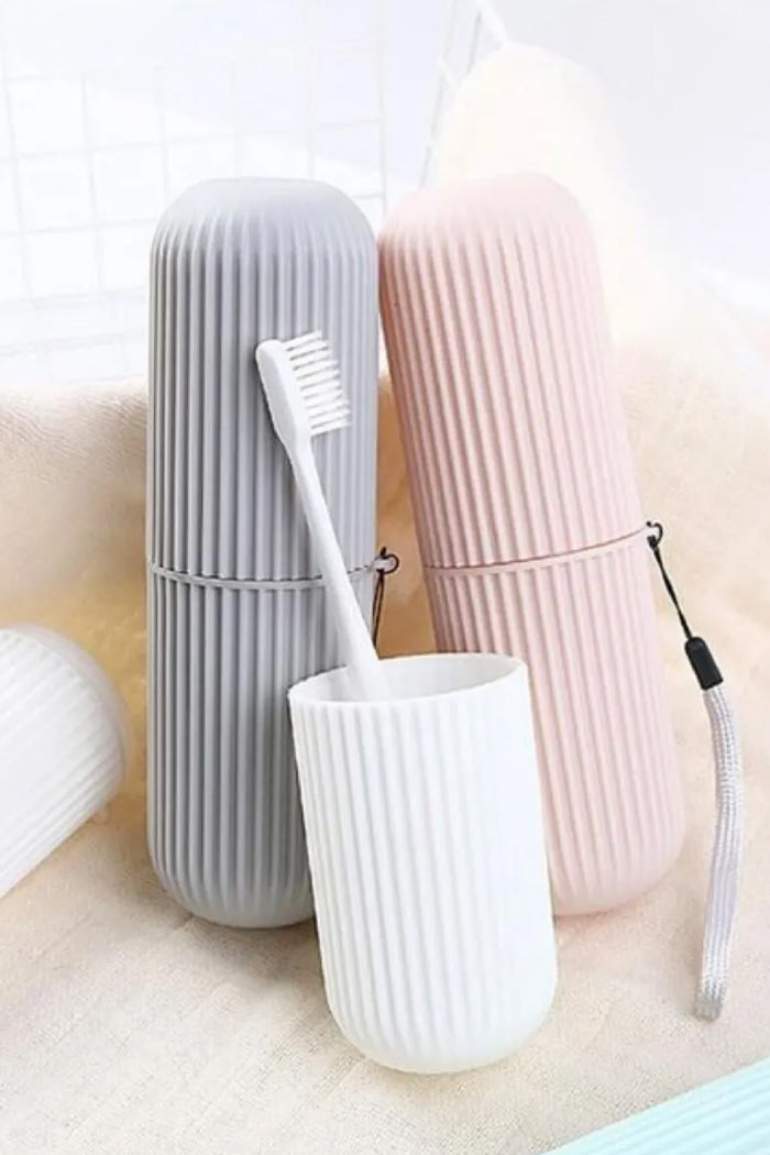 Çok Amaçlı Seyahat Tipi Diş Fırçası Kabı Makyaj Malzemesi Saklama Kutusu Karışık - Indirimsepeti