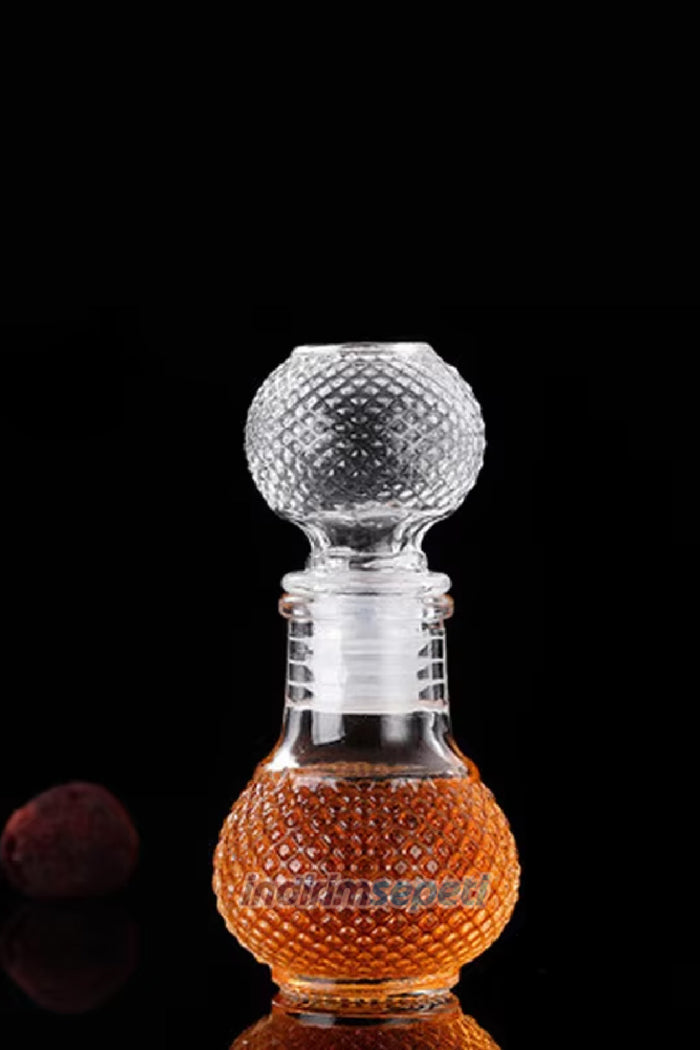 Şişe Tırtıklı Cam Kapaklı Boş Kolonya Parfüm Şişesi 50 cc vidalı kapak Seyahat Hediyelik - Indirimsepeti