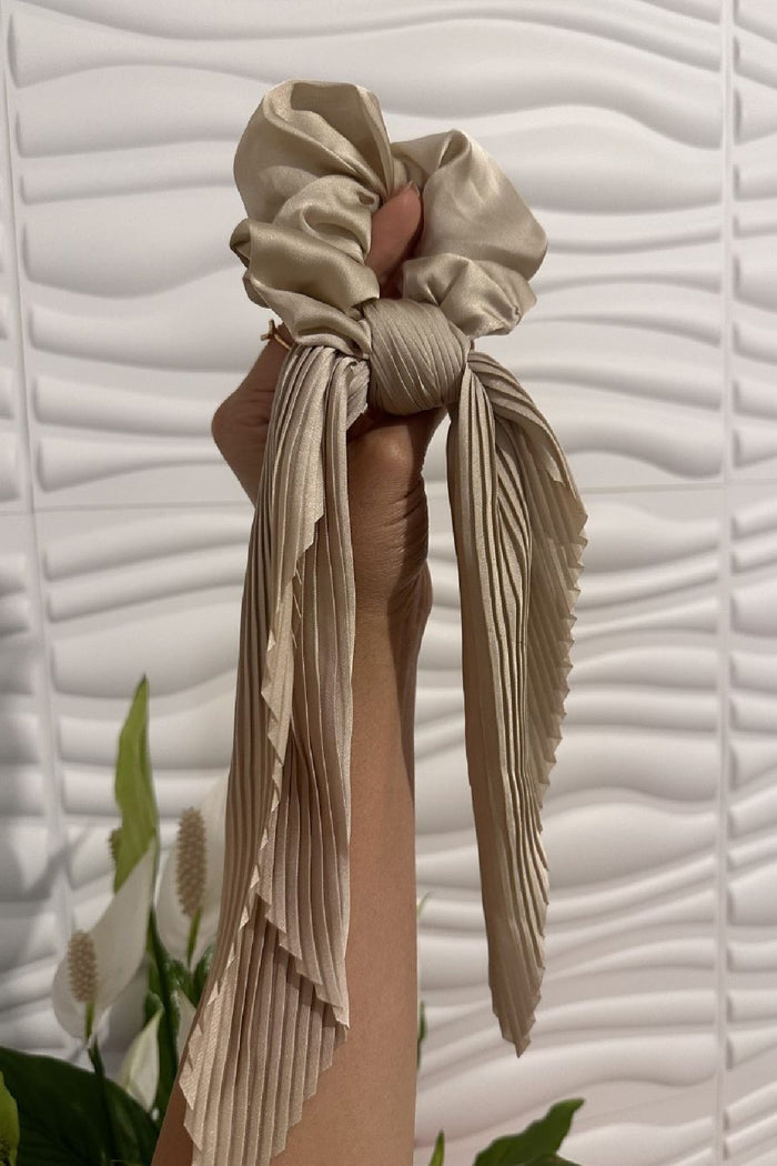 Simit Toka Piliseli Lastikli Saten Fular Saç Aksesuar Karışık Renk - Indirimsepeti