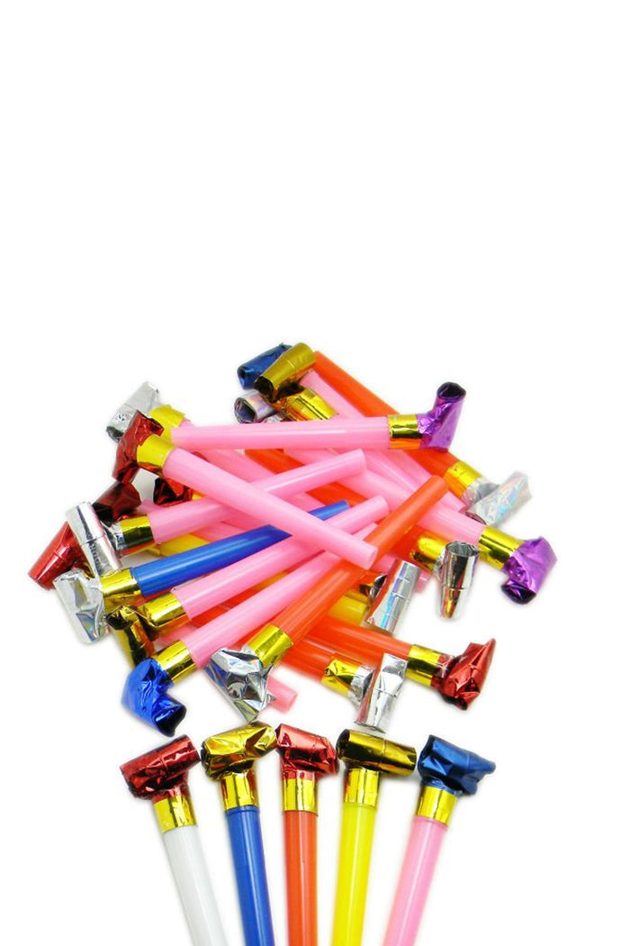 100 Adet Kaynana Dili Düdük Parti Düdüğü Sesli Düdük Renkli Uzayan Düdük Renkli Düdük - Indirimsepeti