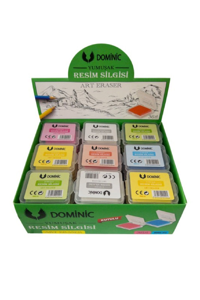 Plastik Kutulu Hamur Silgi Resim Silgisi Karışık Renk 1 Adet - Indirimsepeti