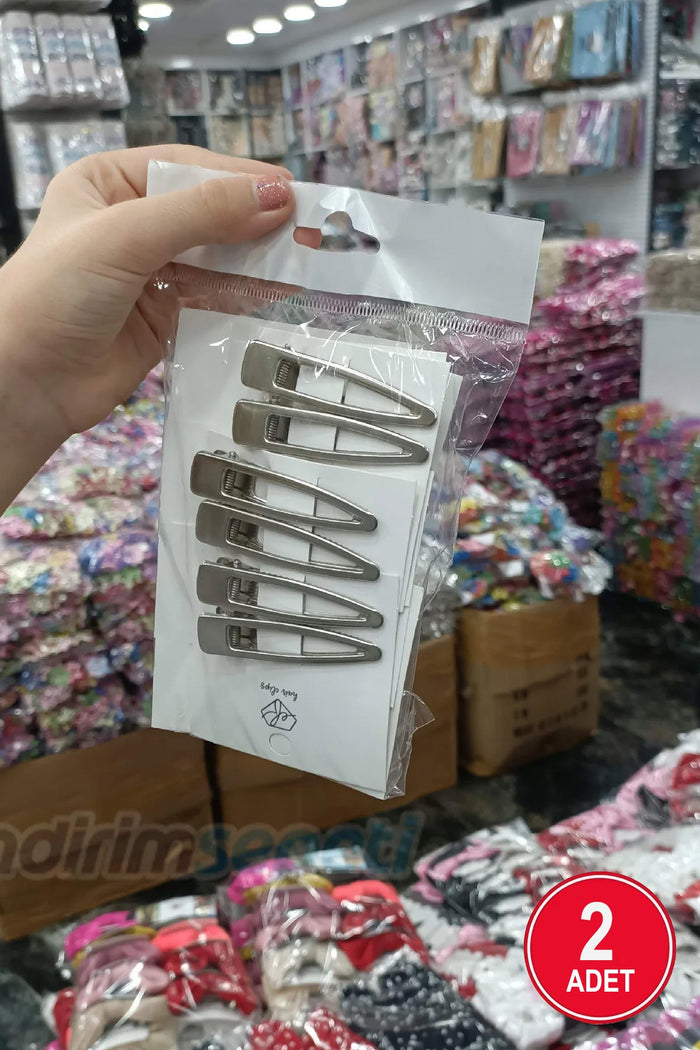 Epoksi Pens Ortası Boş Toka Aparatı 7,5cm Gümüş Renk Nikel Kaplama 2 Adet - Indirimsepeti