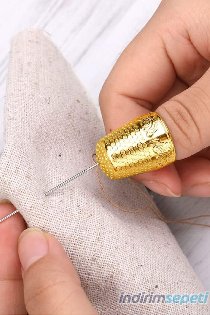 Dikiş Yüksüğü Metal Parmak Ucu Parmak Kalkanı Yüzük Metal 1 Adet - Indirimsepeti