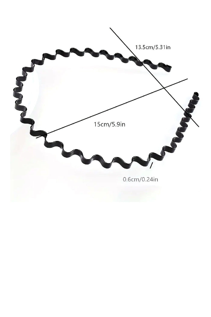 Sporcu Metal Saç Taç Dar Zikzak Görünmez, Spor ve Günlük Kullanım için Çok Yönlü Saç Aksesuarı - Indirimsepeti