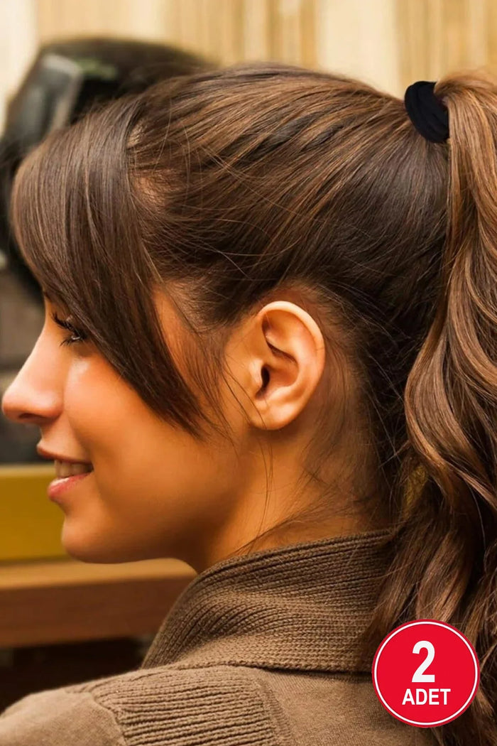 Kadın 10'lu Siyah Ultra Esnek Bilek Lastik Toka - Indirimsepeti