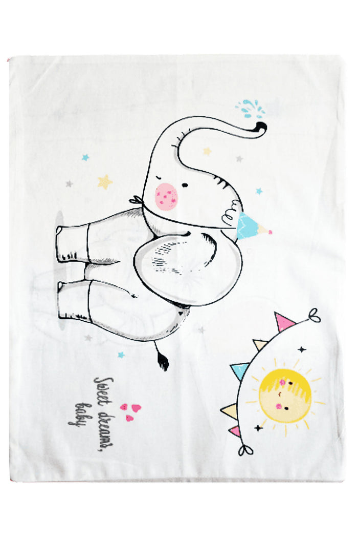 Bebek Çocuk Yastık Kılıfı 35x45 cm % 100 Pamuklu Kumaş Filli - Indirimsepeti