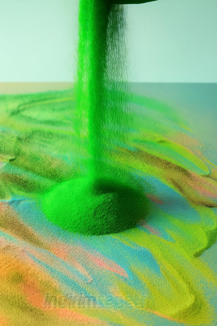 Yeşil Renk Kum Boyama Malzemesi 500 Gr| Montessori, Sensory Play, Kum Resim Sanatı İçin