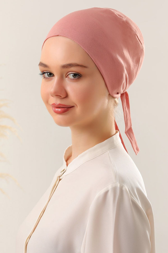 Dikişsiz Penye Bone Pudra - Indirimsepeti