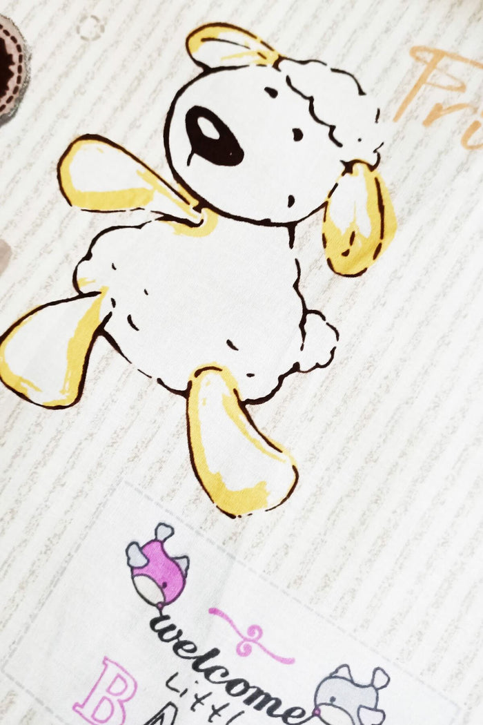 Bebek Çocuk Yastık Kılıfı 35x45 cm % 100 Pamuklu Kumaş Sevimli Koyun - Indirimsepeti