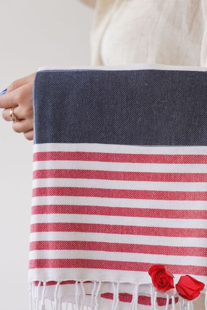 Peştemal Ekosel %100 Pamuk Plaj Banyo Havlusu Hafif ve Emici Yazlık Peştemal 190x95 cm - Indirimsepeti