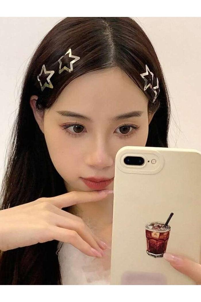 Yıldız Çıt Çıt Toka Gümüş Renk Y2K Star Yıldız Toka Çıtçıtlı  Yıldızlı Çıtçıt Toka Metal 20 Adet - Indirimsepeti