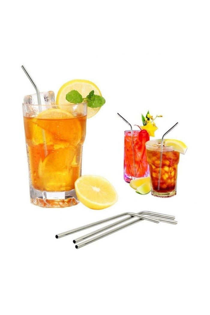 Metal Pipet Paslanmaz Çevre Dostu Metal 2li Pipet Fırça Seti - Indirimsepeti