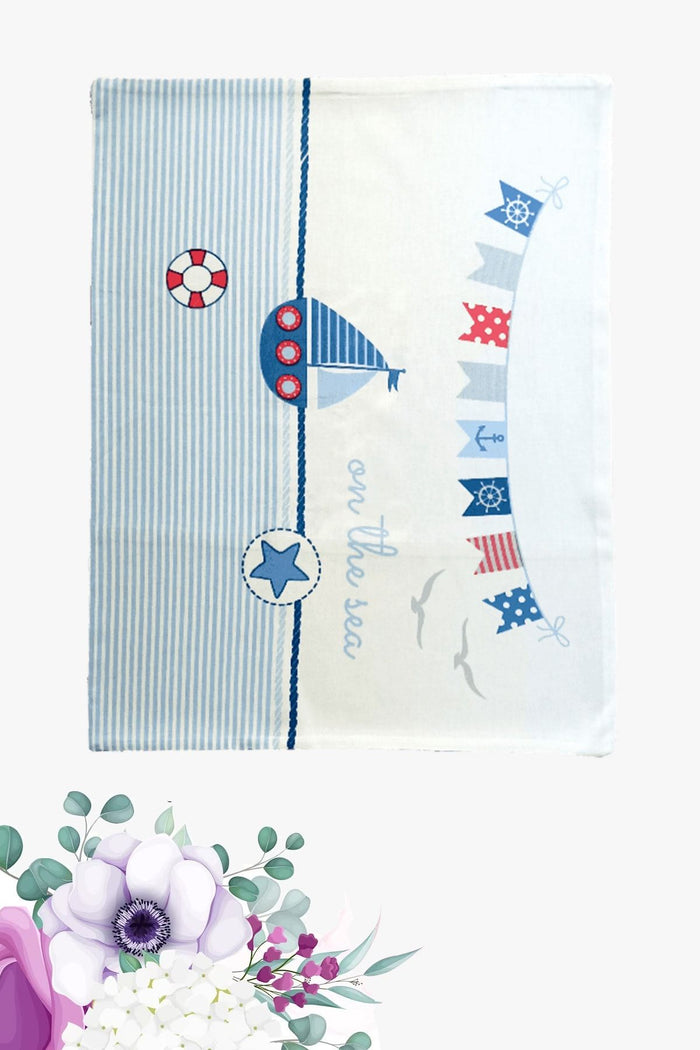 Yastık Kılıfı Çocuk Bebek 34x45 Gemici Yelken %100 Pamuklu - Indirimsepeti