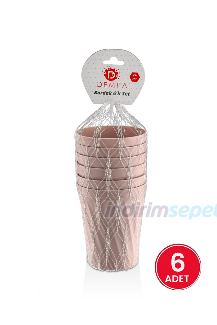 6 kişilik Bardak Seti Piknik Gezi Tatil - Indirimsepeti