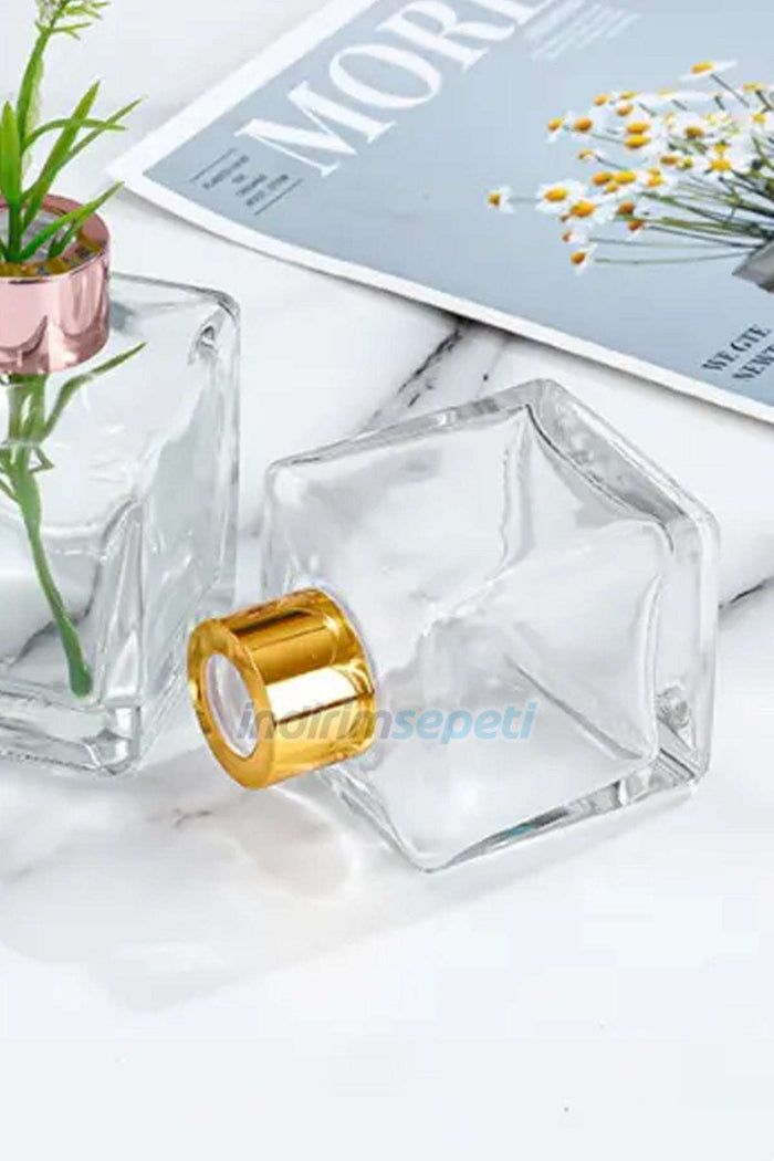 Kare Cam Parfüm Difüzör Seti Şişesi 50 cc Boş Şişe, Koku İçermez, iç Aksesuar & Dekor - Indirimsepeti