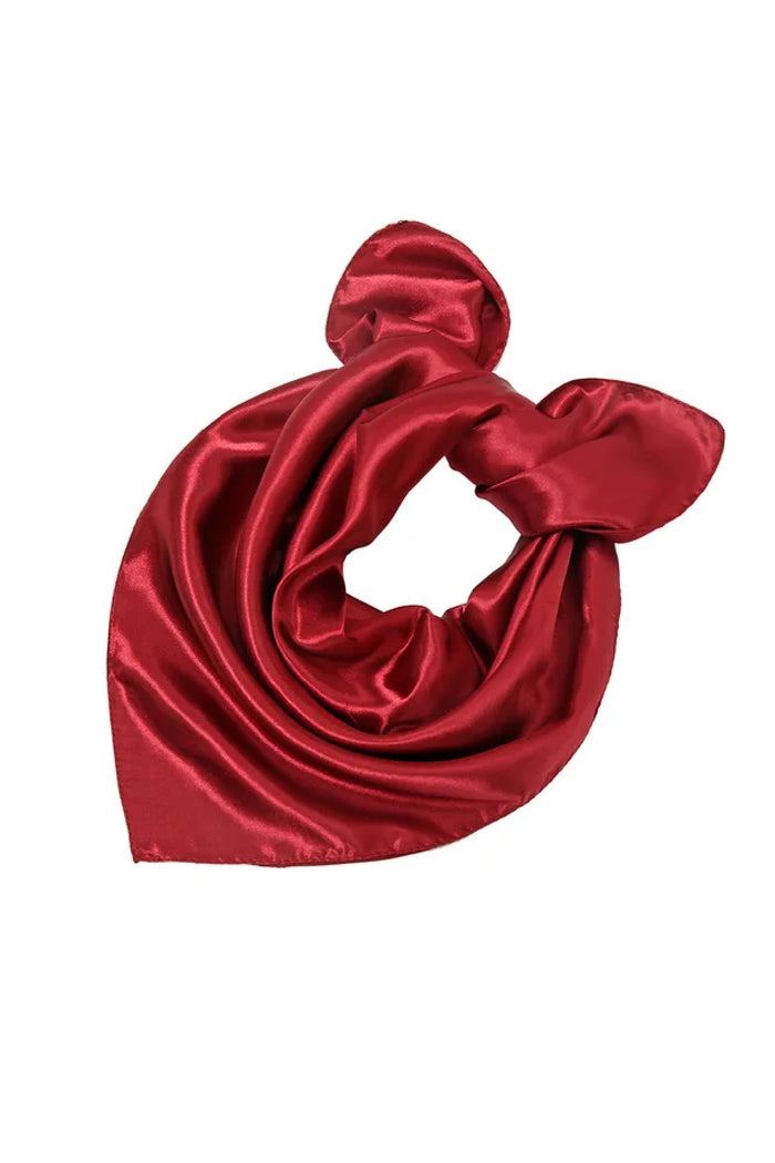 Fular Bandana Saten Kumaş Anma Etkinlik Kutlama Özel Dikim Bordo - Indirimsepeti