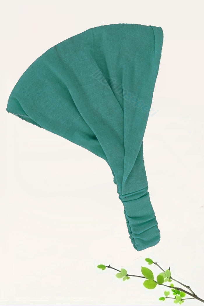 Saç Bandı Bandanası Bahar ve Yaz Boho Stili, Lastikli Esnek Bandı, Plaj ve Seyahat Turkuaz - Indirimsepeti