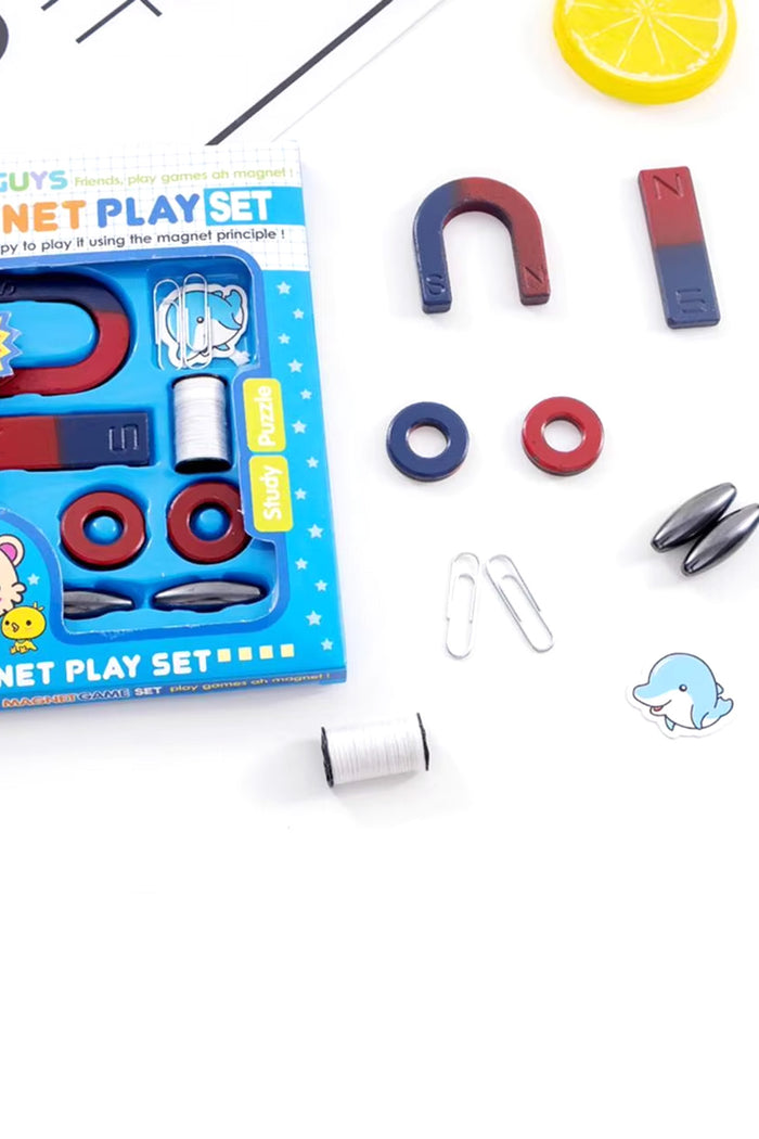 Çocukları için Zeka Oyunları Mıknatıs Oyun Deney Seti Magnet Play Set Eğitici Oyunlar 1 Kutu - Indirimsepeti