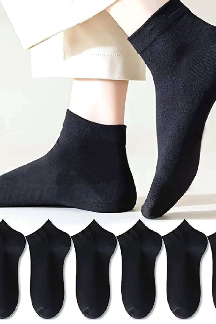 12'li Kadın Sneaker Çorap Cotton Pamuk Ter Emici Koku Önleyic Siyah - Indirimsepeti