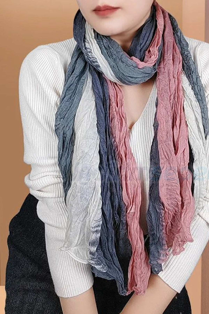 Fular Trend Viskon Degrade Şal Eşarp, Buruşuk Şal Atkı Fular Açık Renk 1 Adet - Indirimsepeti