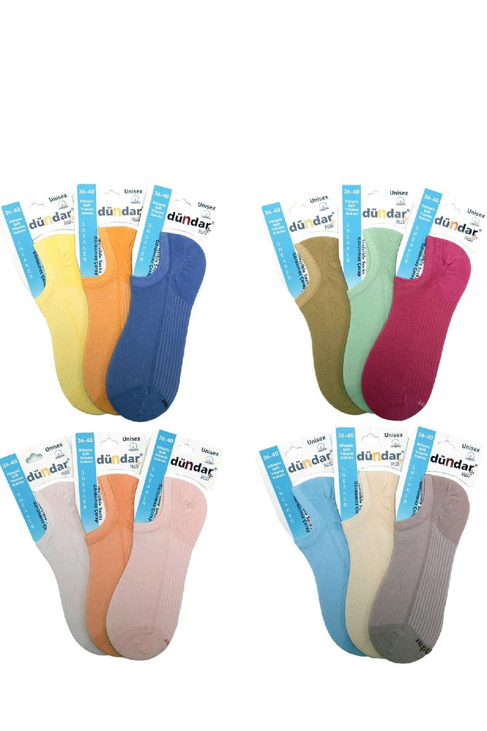 12'li Kadın Sneaker Çorap Cotton Pamuk Ter Emici Koku Önleyici İş Çorap Asorti Renkler - Indirimsepeti
