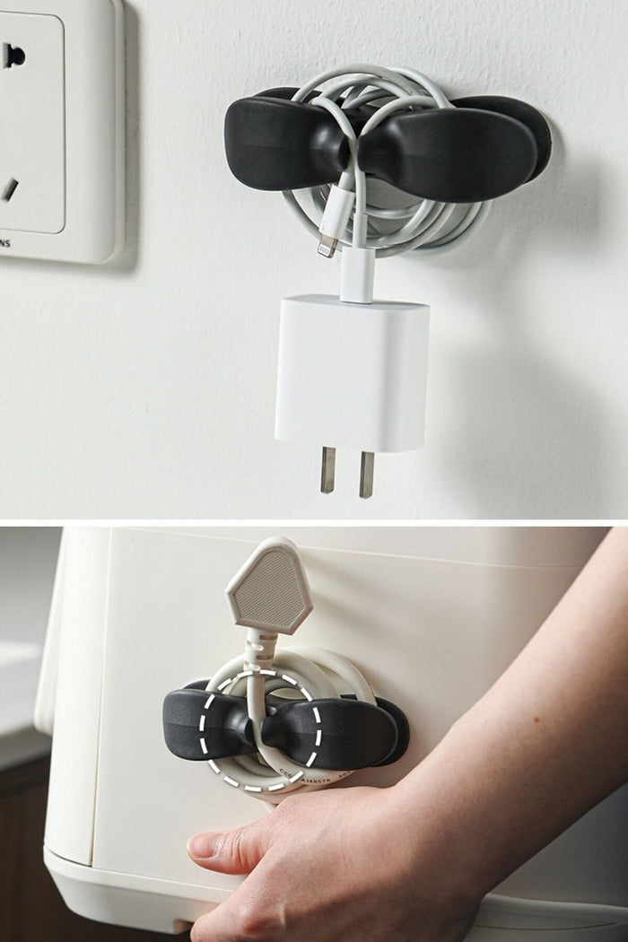 2li Kablo Tutucu Silikon Kordon Sarıcı Kablo Düzenleyici Klips Ev Ofis Için - Indirimsepeti