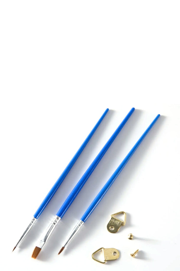 Fırça Akrilik Boya Yağlı Boya Guaj Sulu Boya 3 Adet Mavi Renk - Indirimsepeti