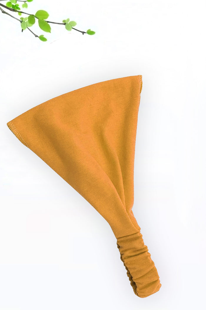 Saç Bandı Bandanası Bahar ve Yaz Boho Stili, Lastikli Esnek Bandı, Plaj ve Seyahat Sarı - Indirimsepeti