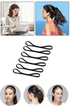 6 Adet Sporcu Saç Bandı Saç Yoga Bandı Saç Aksesuar - Saç Lastik