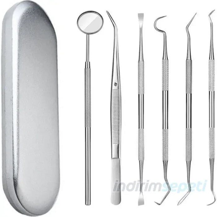 6 Parça Kutulu Ağız Bakımı Diş Bakım Seti Ağız Hijyen Takımı - Indirimsepeti