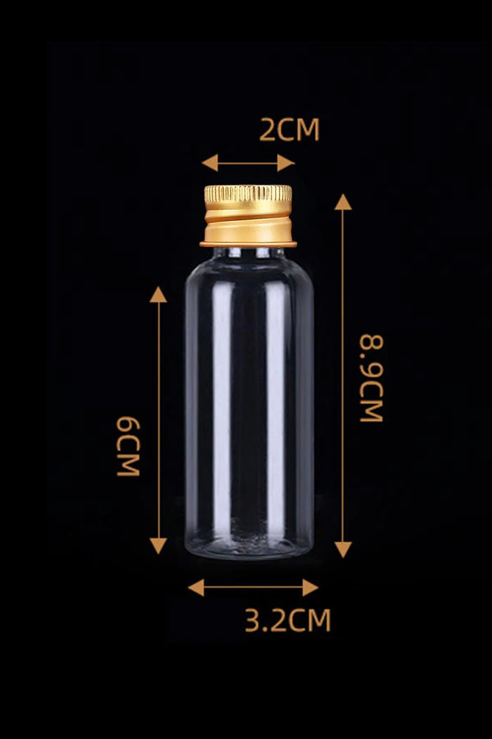 Cam Şişe Gold Kapak Boş Kolonya Parfüm Şişesi 50 cc Seyahat Hediyelik - Indirimsepeti