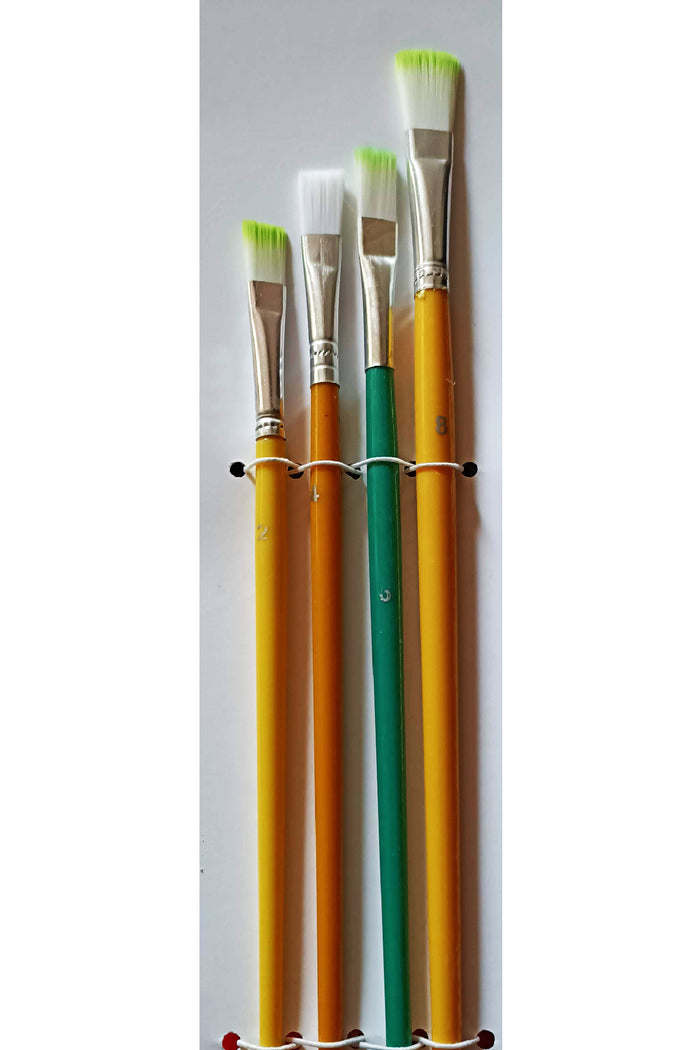 Fırça Seti Düz Fırça Seti 4'lü 2-4-6-8 - Indirimsepeti