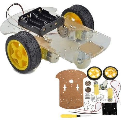 2WD Şeffaf Şase Tekerlekli Araba Kiti - Indirimsepeti