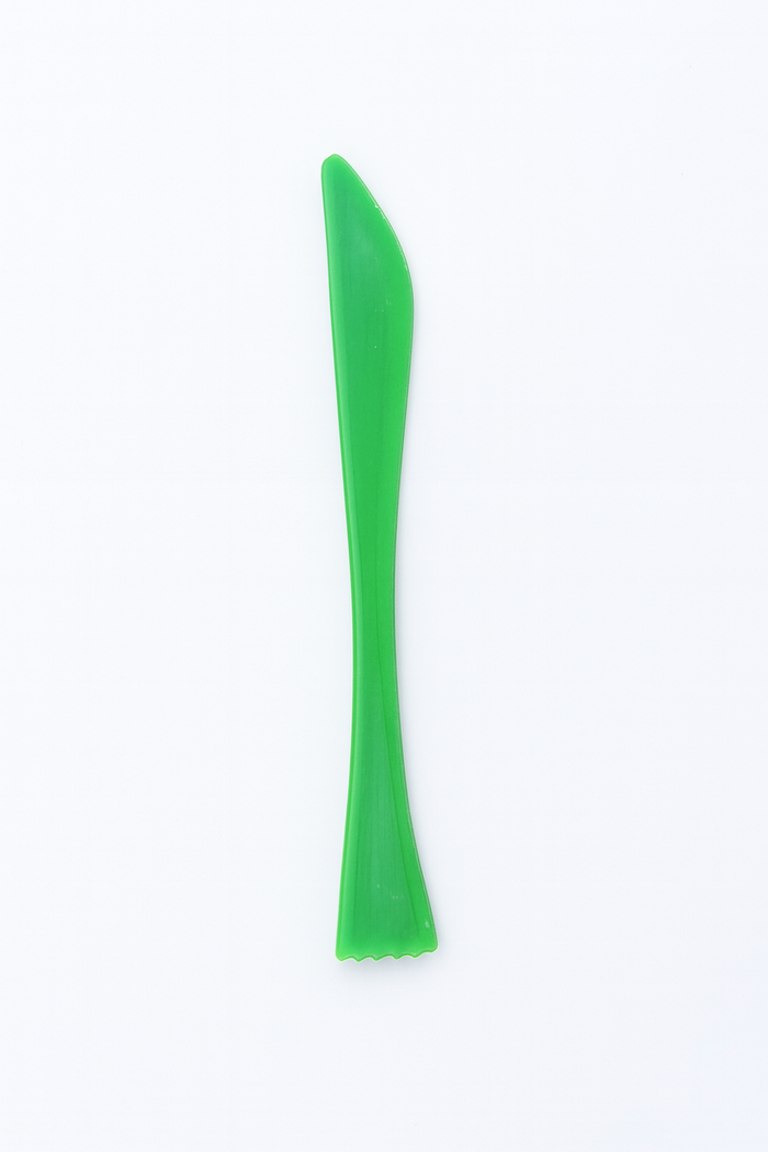 Sanat ve Hobi İçin Plastik Spatula – Tırtıklı ve Bıçak Uçlu Model 1 Adet Karışık Renk