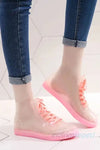Michaeller Ayakkabı Trend Şeffaf Bayan Gezi Tur Etkinlik Yağmur Ayakkabısı Kauçuk PVC Yağmur Çizme Ayakkabı Bot indirimsepeti TRY Turkey +905325226168 35