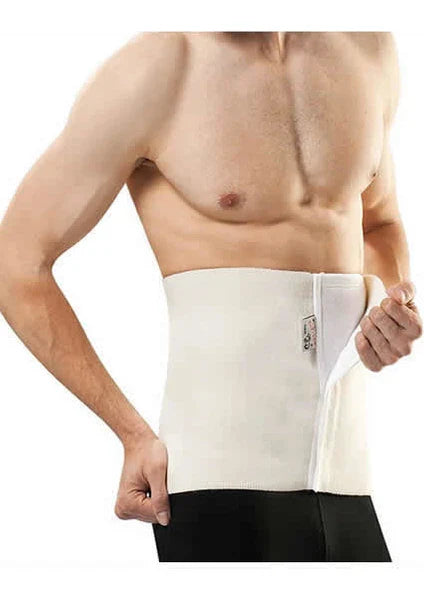 Yün Korse Bel Korsesi Bel Kuşağı Kadın ve Erkek Çırtçıtlı Krem - Indirimsepeti