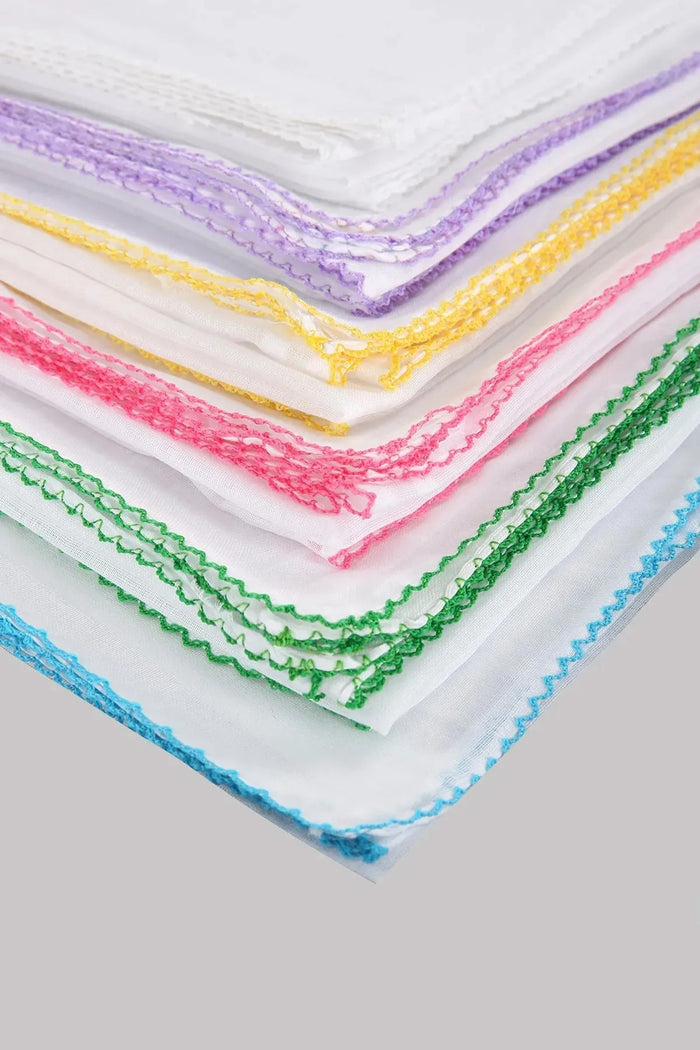 Tülbent Renkli Pamuklu Kroşeta Oyalı Iç Örtüsü 80x80 Cm Karışık Renk 1 Adet - Indirimsepeti