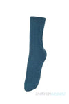 Kadın Örgülü Soket Dikişsiz Yünlü Çorap Kışlık Uyku Gündelik Çorabı Soft Touch 36 - 40 - Petrol Yeşili