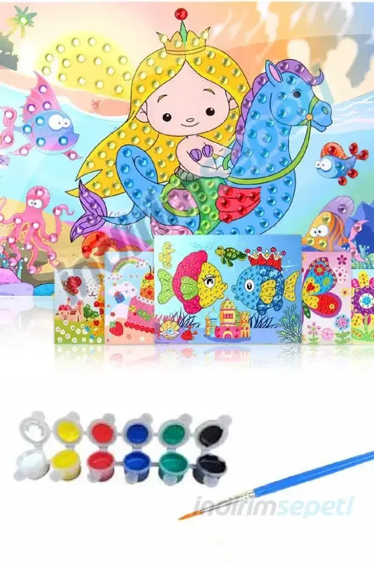 Karikatür Çizim Etiket Oyuncak Boyama Çocuk çıkartma - Indirimsepeti