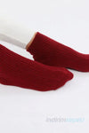 Kışlık Kadın Patik Yün ’lü Uyku Ve Gündelik Çorabı Soft Touch 36 - 40 - Bordo