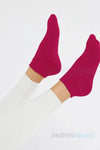 Kışlık Kadın Patik Yün ’lü Uyku Ve Gündelik Çorabı Soft Touch - Fuşya