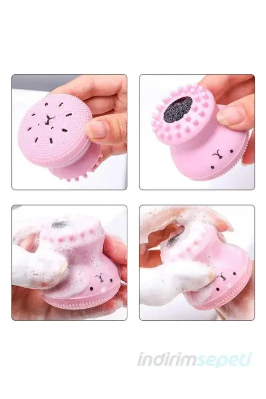 Mini Peeling Etkili El Yüz Cilt Temizleme Fırçası Silikon - Indirimsepeti