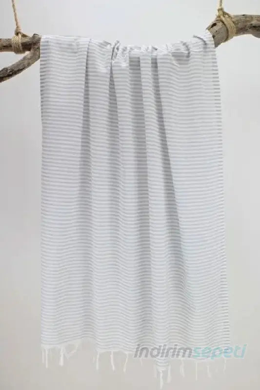 Peştemal Plaj Havlusu Banyo Havlusu 170x90 Açık Gri - Indirimsepeti