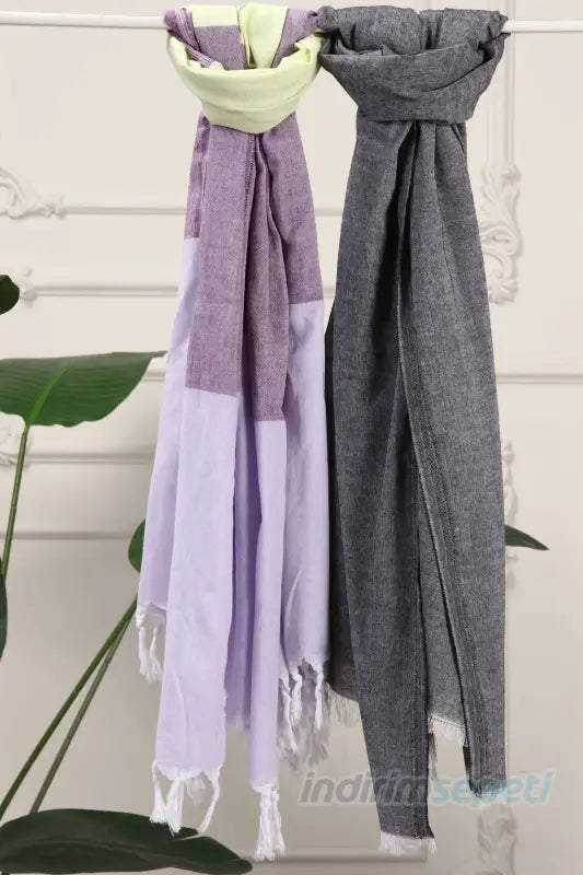 Peştemal Plaj Havlusu Banyo Havlusu 170x90 Koyu Gri - Indirimsepeti