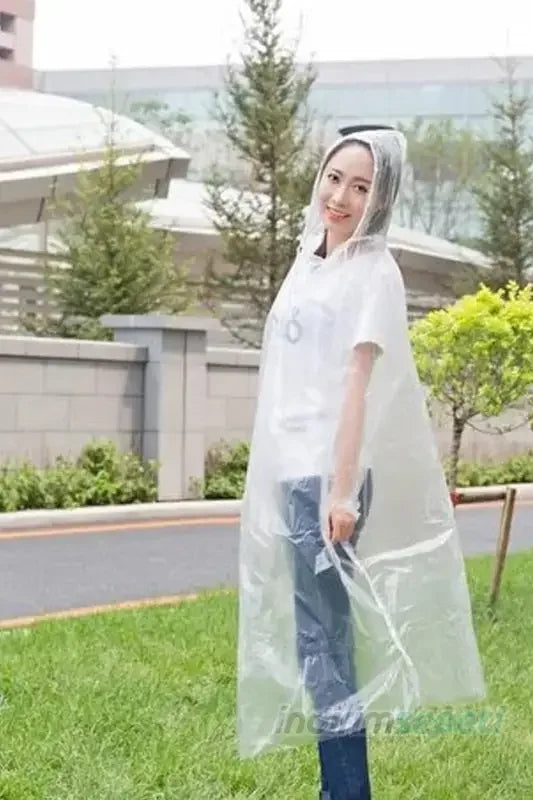Poşet Yağmurluk Unisex 5'li Şeffaf Kullan At Yağmur Toz Poşet Koruyucu - Indirimsepeti