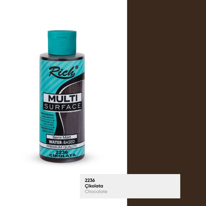 Rich Multi Surface 2236 ÇİKOLATA Akrilik Boya 120cc - Indirimsepeti