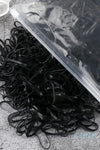 Şeffaf Cüzdanlı Cocuk Siyah Lastik Toka 250 + Siyah