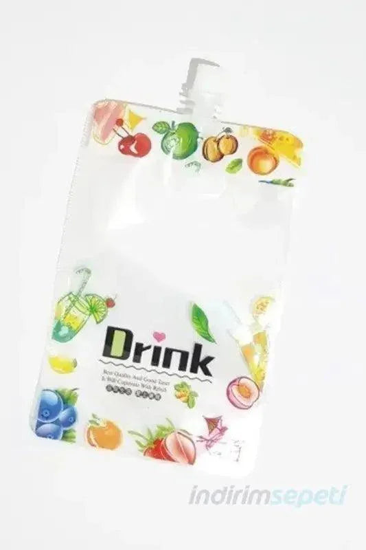 Sıvı Kuru Gıda Poşeti Yıkanabilir Kapaklı 5 Adet Desenli - Indirimsepeti