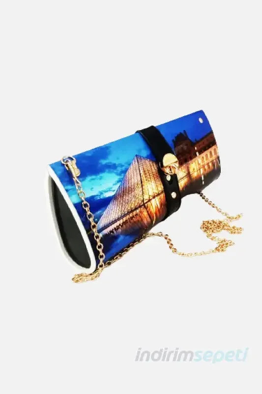 vintage Çanta Zincir Aksesuarlı Bölmeli El Kol ve Omuz Çantası Cepli - Indirimsepeti